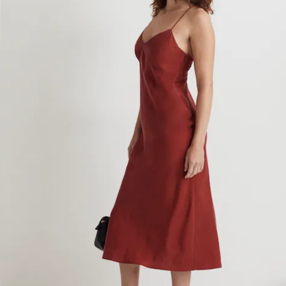 Madewell Layton Silk Midi Slip Dress